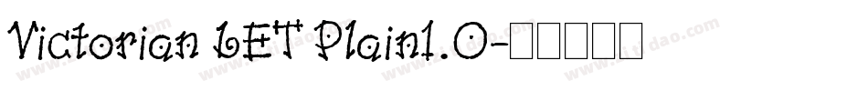Victorian LET Plain1.0字体转换